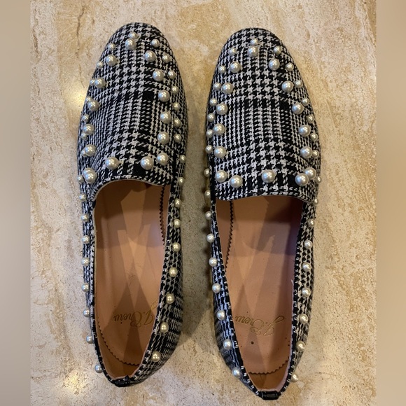 J.CREW PEARL-STUDDED LOAFERS IN GLEN PLAID - Picture 6 of 9